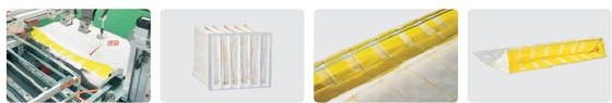 12 stuks/min Air Filter Pleating Machine Succesvolle productie van luchtfilterframe