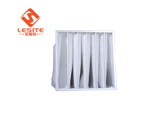 de witte Filter van de het Aluminiumzak van 1micron F5, Middelgrote Efficiencyfilter