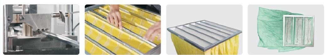 Omron gecontroleerde HVAC filter maken machine automatisch 12pcs/min Capaciteit