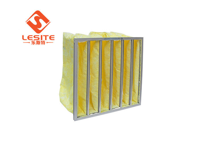 De grote Capaciteit van de Stofholding H13 5μM Geel Aluminum Bag Filter